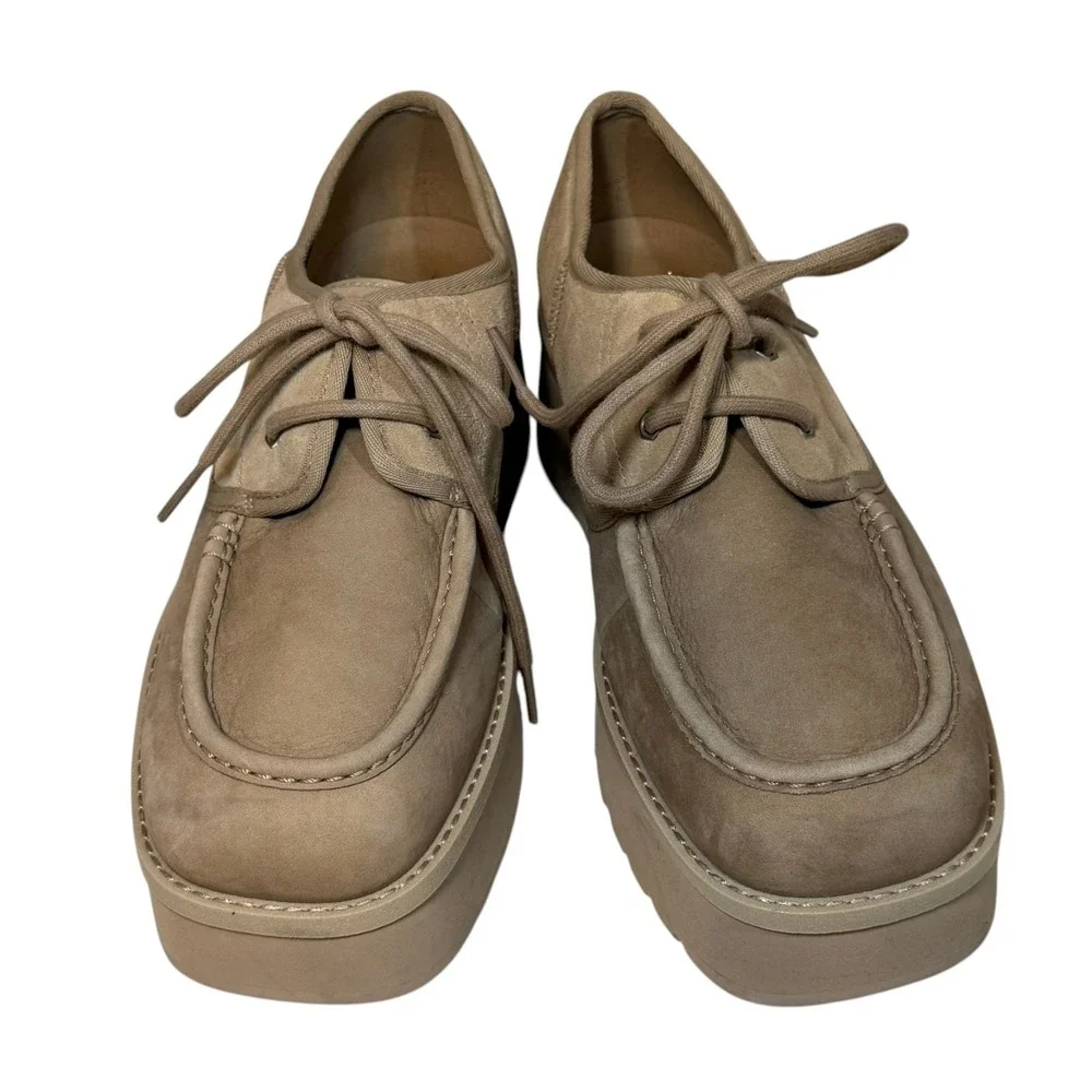 UGG Cityfunc Platform Derby Shoes Women's 9.5 Water Resistant Suede NEW